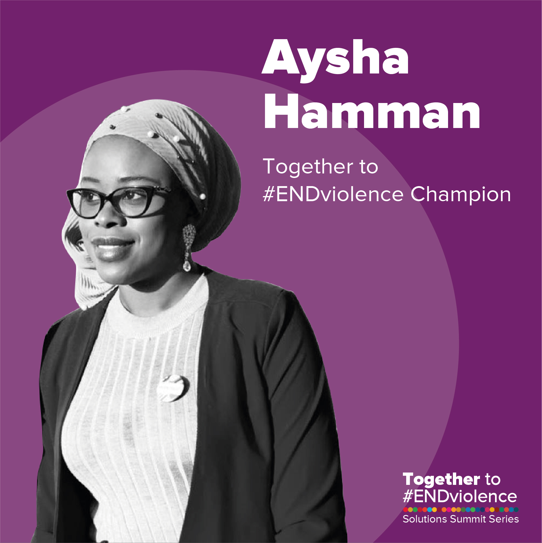 Aysha with children.